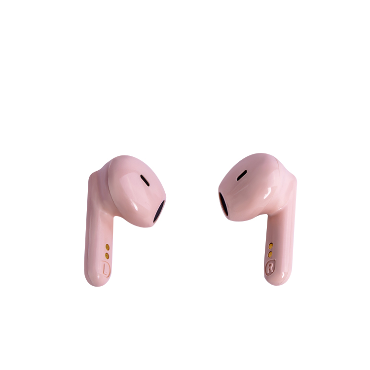 粉色带镜TWS耳机